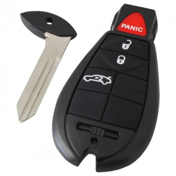 Chrysler 3-knapps smart nyckelhus med panikknapp Image