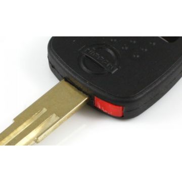Nissan tändningsnyckel med 4D60 transponder - nyckelbladets spets Image
