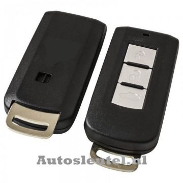 Mitsubishi 3-knapps Smart Key-hus inklusive nödnyckel Image
