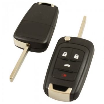 Chevrolet 4-knapps vikbar nyckel - nyckelblad rakt Image
