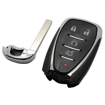 Chevrolet 4-knapps smart nyckel med panikknapp - nyckelblad rakt Image