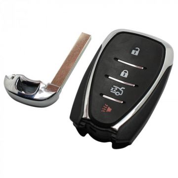 Chevrolet 3-knapps smart nyckel med panikknapp - nyckelblad rakt Image
