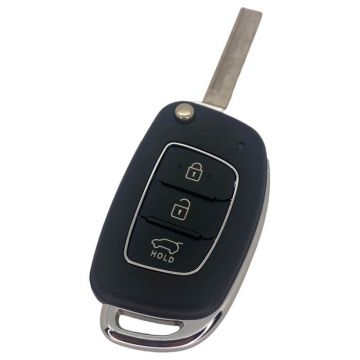 Hyundai 3-knapps viknyckel - nyckelblad höger med skåra vänster Image