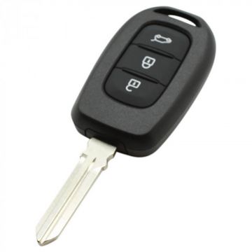 Renault 3-knapps nyckelhus - nyckelbladets spets (modell 3)