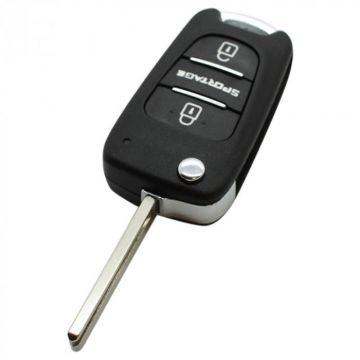 Kia Sportage 3-knapps vikbar nyckel - nyckelblad rakt (modell 2)