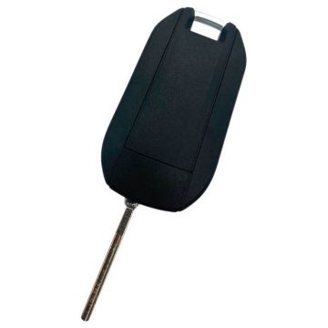 Peugeot 3-knapps viknyckel - nyckelblad rakt med skåra på sidan (modell 2) Image
