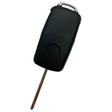 Volkswagen 5-knapps viknyckel - nyckelblad rakt med skåra på sidan - skjutdörrar Image