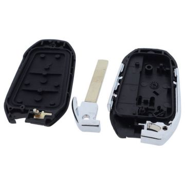 Citroën 3-button Smart Key Housing - tryckknappsbelysning - nyckelblad rakt Image