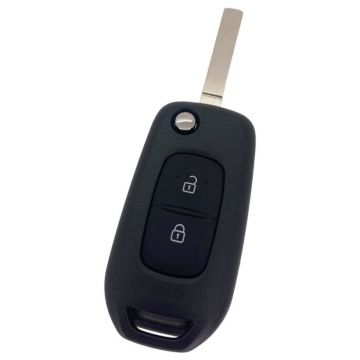 Renault vikbar nyckel med 2 knappar - nyckelblad rakt - VA2 Image