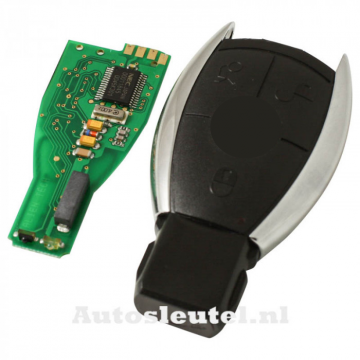 Mercedes 3-knapps smart nyckelhus med elektronik 433MHZ Image