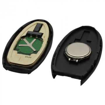 Infiniti 3-knapps smart nyckel med panikknapp med elektronik 434MHZ - 7952 transponder Image