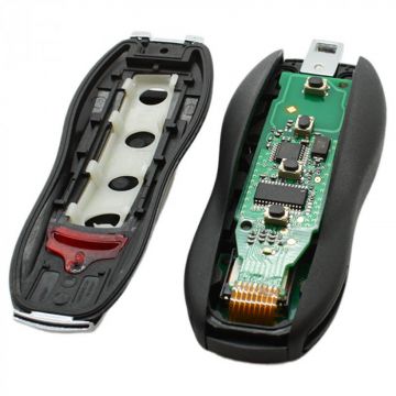 Porsche 4-knapps smart nyckel med panikknapp med elektronik 434MHZ - PCF7953 transponder Image