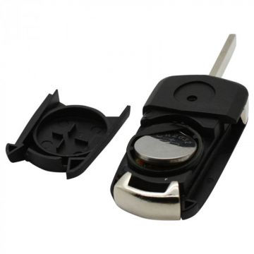 Opel 3-knapps vikbar nyckel med elektronik 433MHZ - ID46 - PCF7946 transponder för Opel Vectra och Opel Signum Image