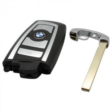 BMW 4-knapps smart nyckelhus med elektronik 433MHZ - PCF7953-transponder Image