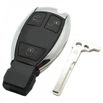 Mercedes 3-knapps smart nyckelhus med elektronik 315MHZ - 433MHZ Image