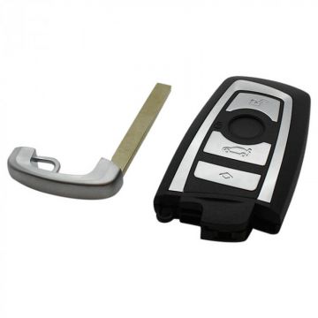 BMW 4-knapps smart nyckelhus med elektronik 868MHZ - PCF7953 - PC1800-transponder Image