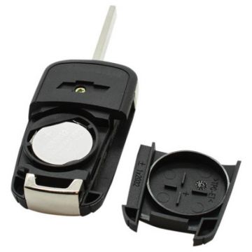 Chevrolet 3-knapps vikbar nyckel med panikknapp med elektronik 433MHZ - PCF7952-transponder Image