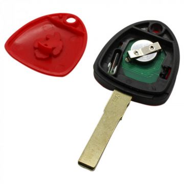 Ferrari 3-knapps nyckelhus - nyckelblad rakt med elektronik 433MHZ och ID48-transponder Image