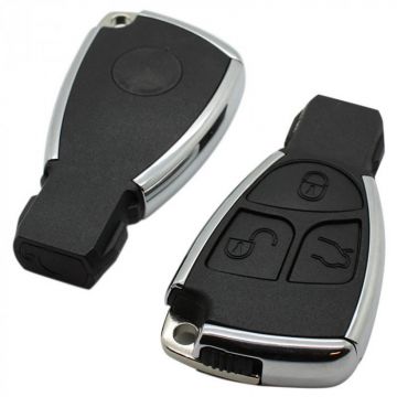 Mercedes 3-knapps smart nyckelhus med elektronik 433MHZ (modell 3) Image