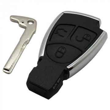Mercedes 3-knapps smart nyckelhus med elektronik 433MHZ (modell 3) Image