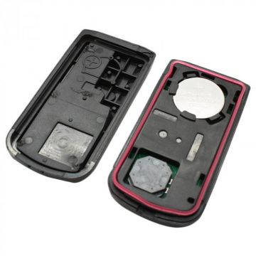 Mitsubishi 3-knapps smart nyckelhus med elektronik 434MHZ - PCF7952 - ID46-transponder Image