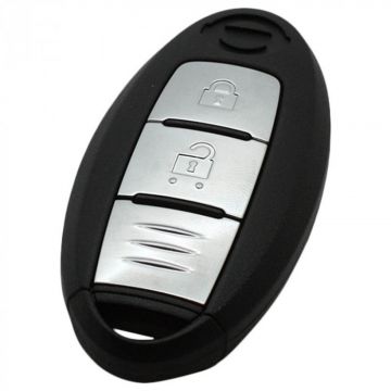 Nissan 2-knapps smart nyckelhus med elektronik 434MHZ - ID46-transponder Image