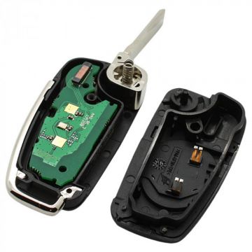 Audi 3-knapps vikbar nyckel - nyckelblad rak med elektronik 434MHZ - ID48 transponder - 8V0 837 220 Image