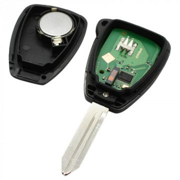 Chrysler 3-knapps nyckelhus - nyckelbladspets med elektronik 433MHZ Image