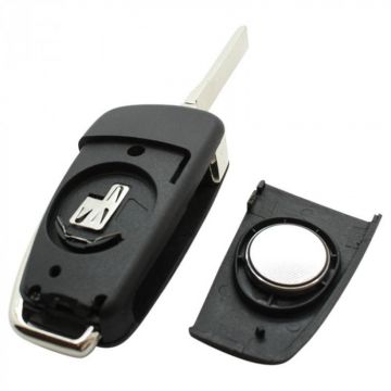 Audi 3-knapps vikbar nyckel - nyckelblad rak med elektronik 434MHZ - ID48 transponder - 8P0837220D Image
