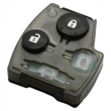 Honda nyckelhus med 2 knappar - nyckelblad rakt med elektronik 433MHZ - ID48 transponder (modell 2) Image