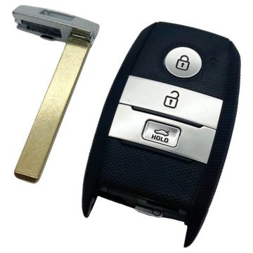 Kia 3-knapps smart nyckelhus med elektronik 433MHZ - HITAG3 - ID47-transponder Image