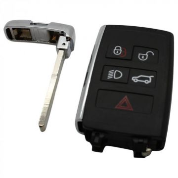 Land Rover 5-knapps smart nyckel med elektronik 433MHZ - ID49-transponder för bland annat Range Rover Image