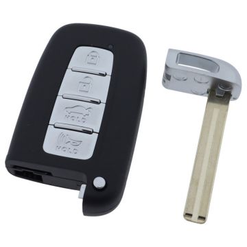 Hyundai 4-knapps smart nyckel med elektronik 434MHZ- PCF7952 - ID46-transponder Image