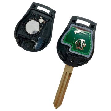 Nyckelhus för Nissan med 3 knappar - nyckelblad med elektronik 433MHZ - ID46-transponder Image