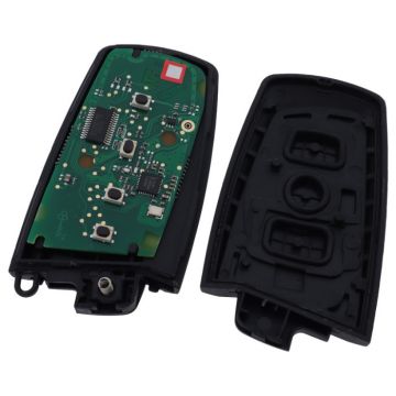 BMW 3-knapps smart nyckelhus med elektronik 315MHZ - PCF7953 PC1800-transponder Image