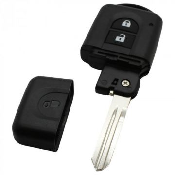 Smart nyckel för Nissan med 2 knappar och elektronik 433MHZ - ID60-transponder Image
