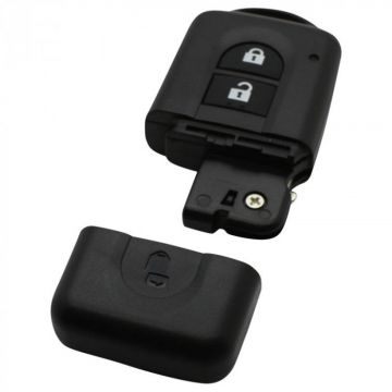 Nissan 2-knapps smart nyckelhus med elektronik 433MHZ - PCF7936 - HITAG2 - ID46-transponder Image