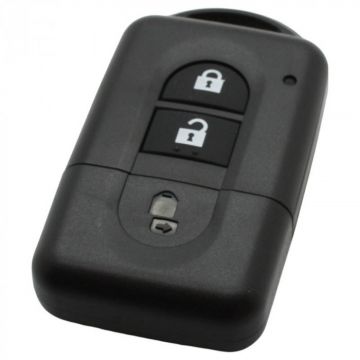 Nissan 2-knapps smart nyckelhus med elektronik 433MHZ - PCF7936 - HITAG2 - ID46-transponder Image