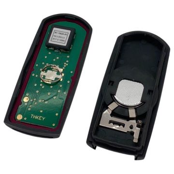 Mazda 3-knapps smart nyckel med elektronik 433MHZ - ID49-transponder Image