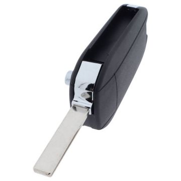 Peugeot 3-knapps vikbar nyckel med elektronik - HITAG AES - 4A CHIP- HU83 Image