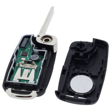 Volkswagen 3-knapps vikbar nyckel med elektronik - ID48 - HU66- 5K0837202BH - 5K0837202DH Image