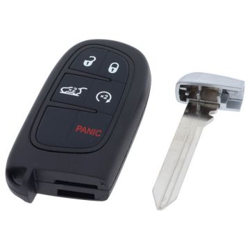 Dodge Smart Key med 4 knappar och panikknapp med elektronik - PCF7945M - Hitag AES - GQ4 54T Image