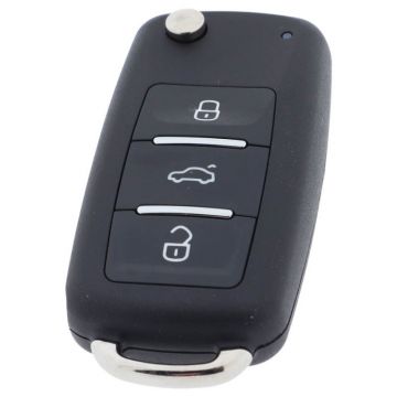 Volkswagen 3-knapps vikbar nyckel med elektronik - ID48- HU66 - 5K0837202Q Image