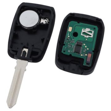 Renault nyckelhus med 2 knappar och elektronik - PCF7961M - HU179 Image