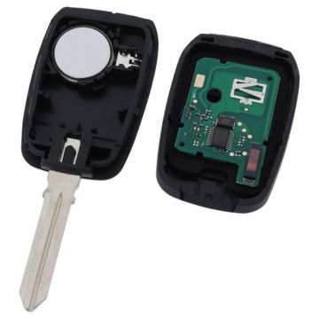 Renault 3-knapps nyckelhus med elektronik - PCF7961M - HU179 Image