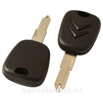 Citroën tändningsnyckel med transponder (ID46) - nyckelbladspunkt med öppning Image
