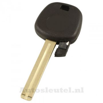 Lexus tändningsnyckel med transponder (4D67) - nyckelblad rakt med skåra i mitten (+/- 48 mm) Image