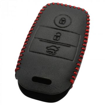 Kia 3-knapps smart nyckelöverdrag - svart Image