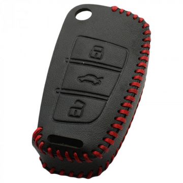 Audi 3-knapps vikbart nyckelskydd - svart (modell 2) Image