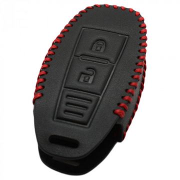 Nissan 2-knapps smart nyckelöverdrag - svart (modell 2) Image